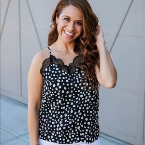 Black Lace Dotti Cami